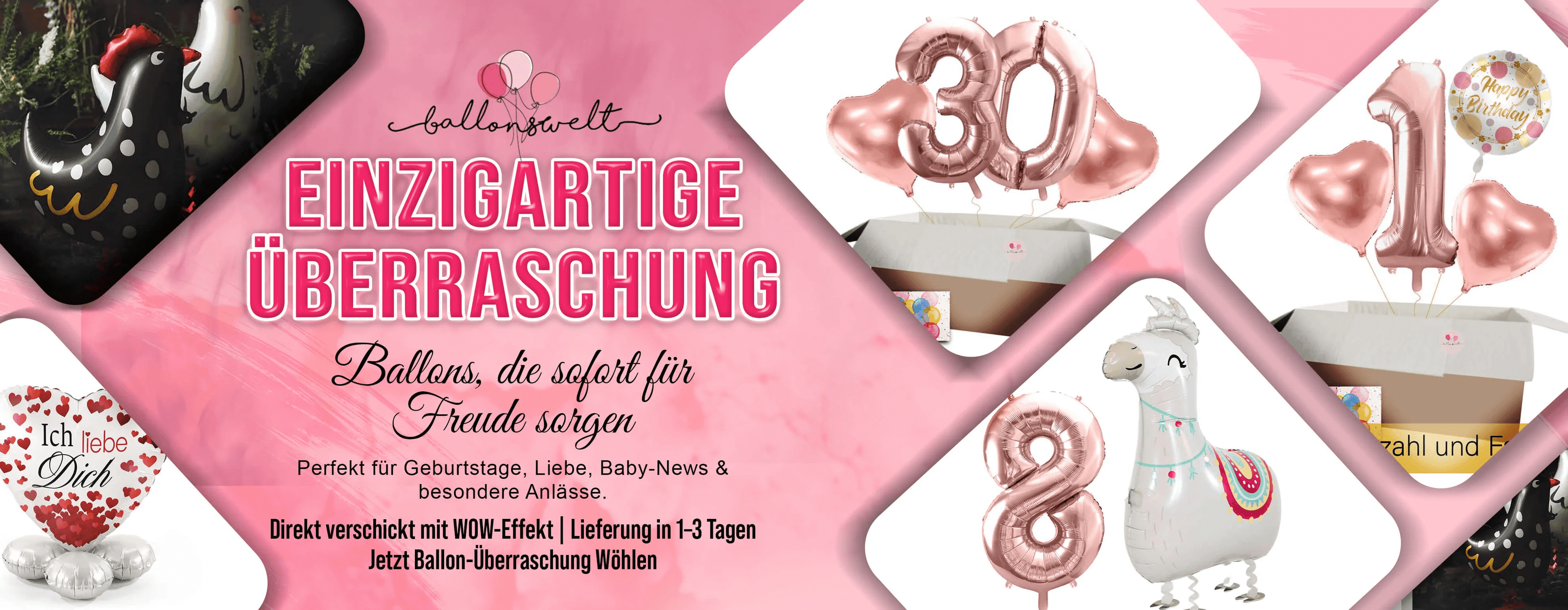 Ballons, Perfekt für Geburtstage, Liebe, Babz-News & Besondere Anlässe.
